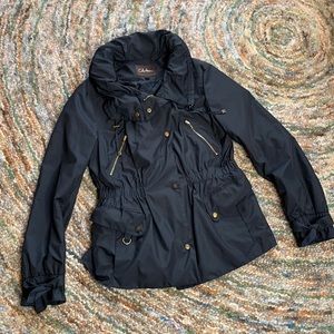Cole Haan black hooded jacket